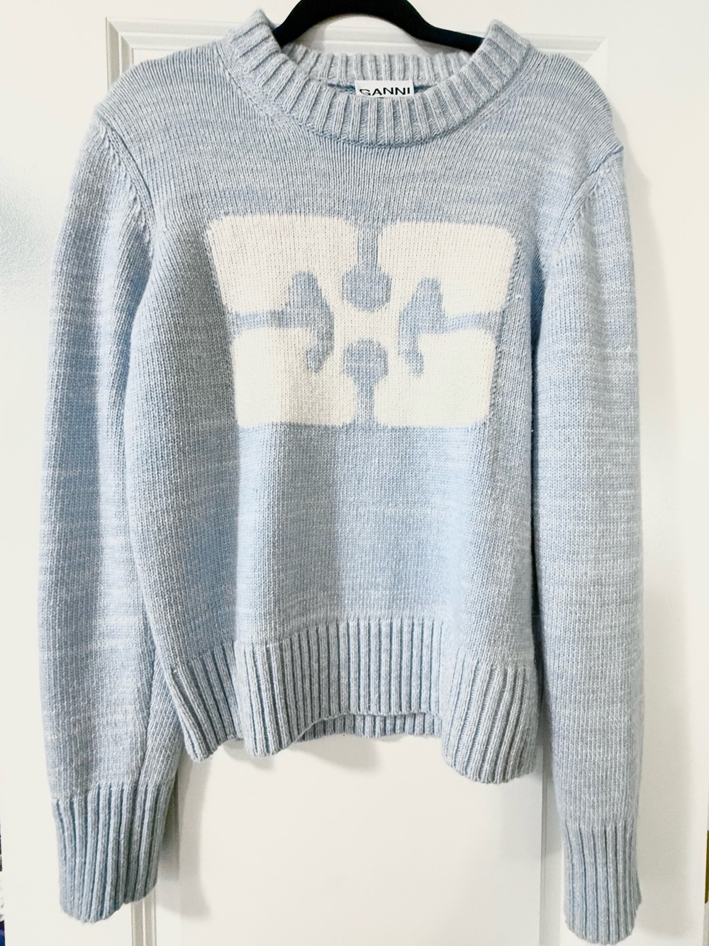 NWOT Ganni Sweater Light Blue